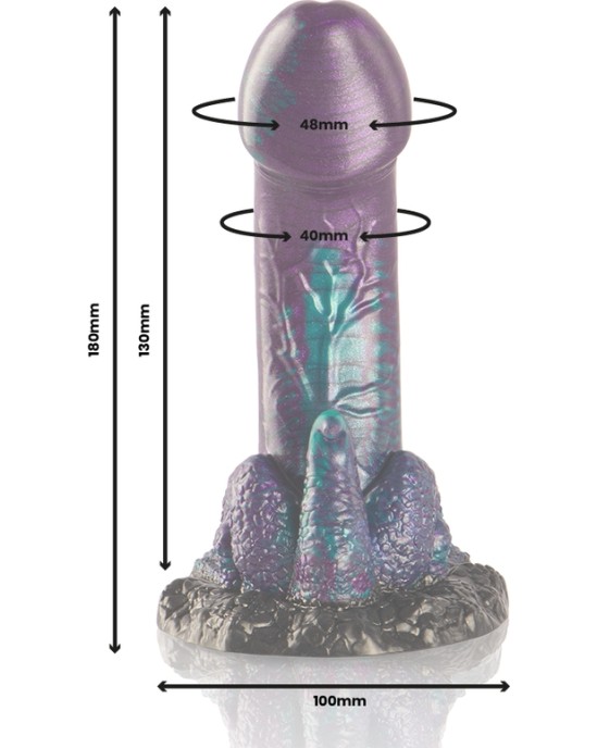 Epic BASILISK DILDO DOUBLE SCALY PLEASURE SMALL SIZE