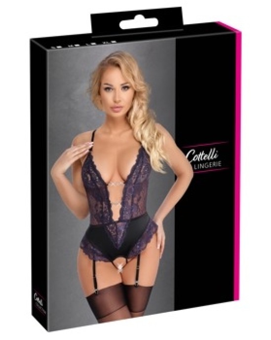 Cottelli Lingerie Korpuss melns/violeta M