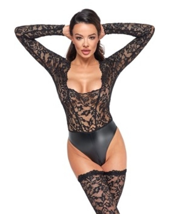 Noir lace body M