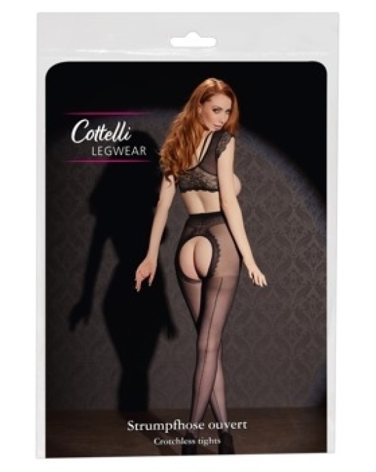 Cottelli Legwear Crotchless Tights 2