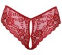 Cottelli Lingerie Crotchless panty red S