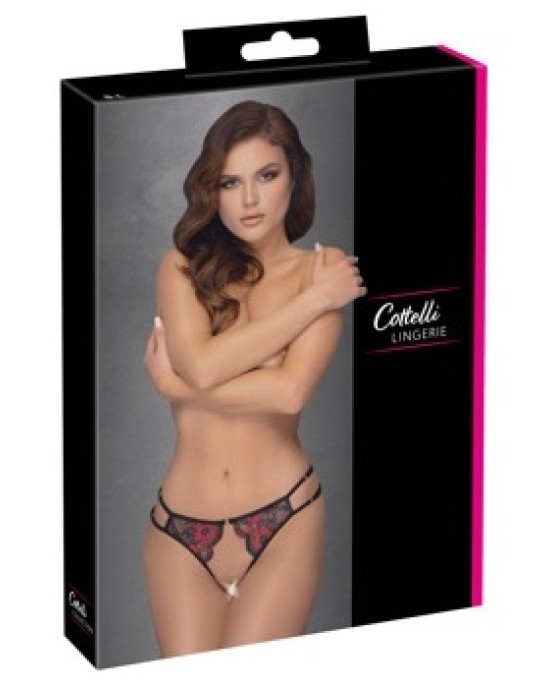 Cottelli Lingerie Crotchless Briefs S?L