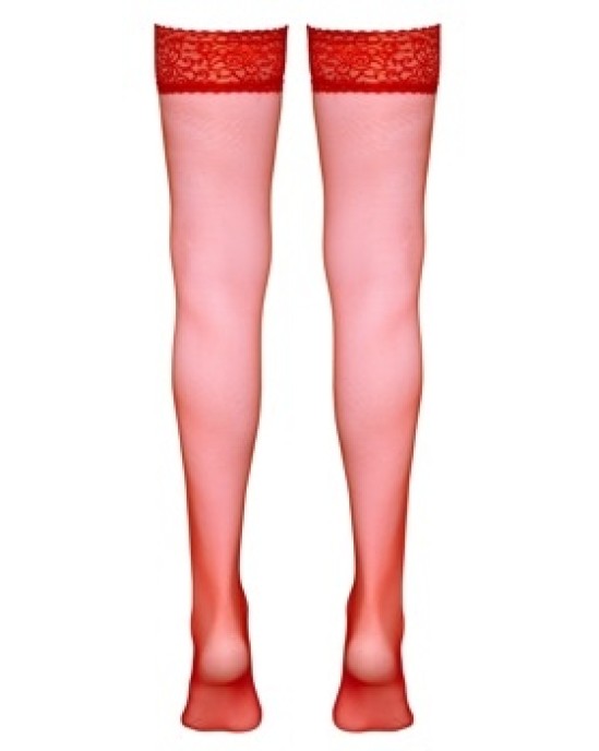 Cottelli Legwear Чулки с задержкой красные 1