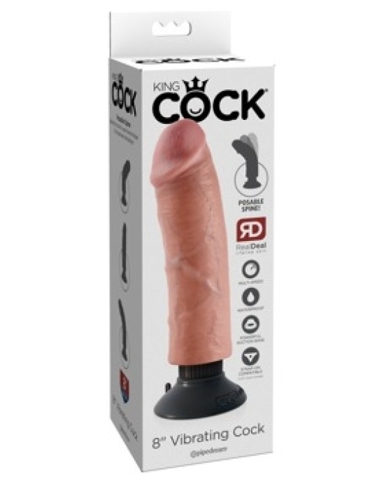 King Cock KC 8" vibrējošs gaiļa apgaismojums