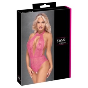 Cottelli Lingerie Боди открытое розовое S/M