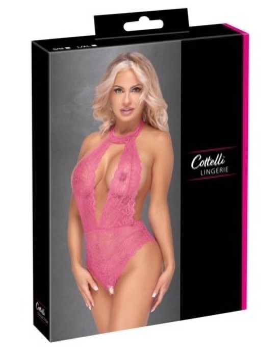 Cottelli Lingerie Боди открытое розовое S/M