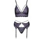 Cottelli Lingerie Bra Suspender Set S