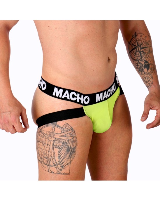 Macho Underwear MACHO — MX28FA JOCK GREEN FLUOR M