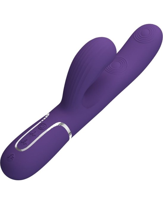 Pretty Love Flirtation PRETTY LOVE - PERLITA G-SPOT VIBRATOR 3 IN 1 MULTIFUNCTION PURPLE