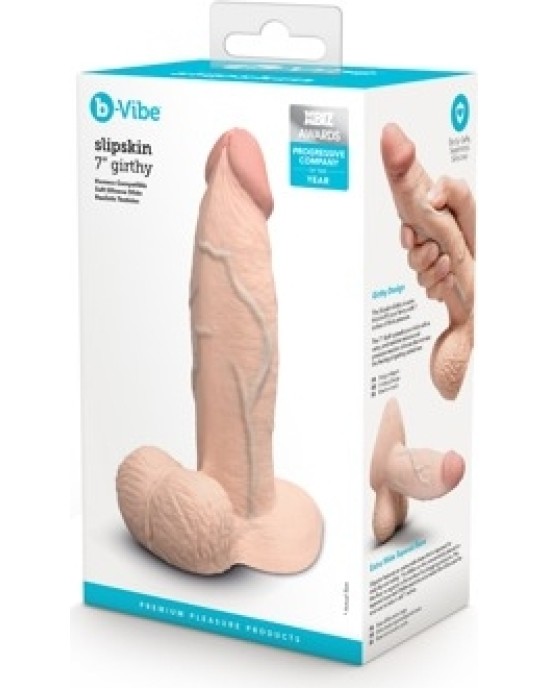 B-Vibe Slipskin 7 дюймов Girthy Crea