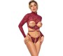 Abierta Fina Open Top & Thong red L