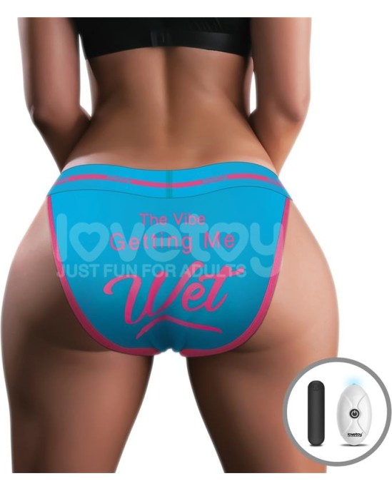 Lovetoy Printed Vibrating Sexy Panties 34-38