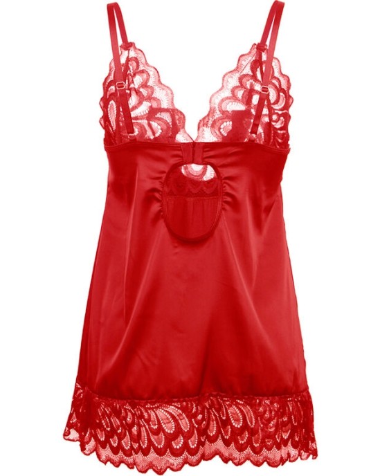 Subblime Babydolls SUBBLIME - SATIN BABYDOLL AR MEŽĢĪŅU RED S/M