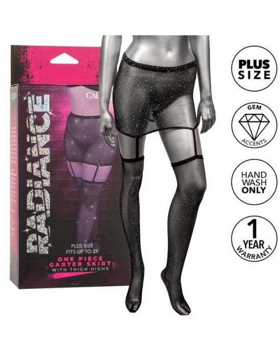 Radiance GARTER SKIRT THIGH HIGHS PLUS SIZE