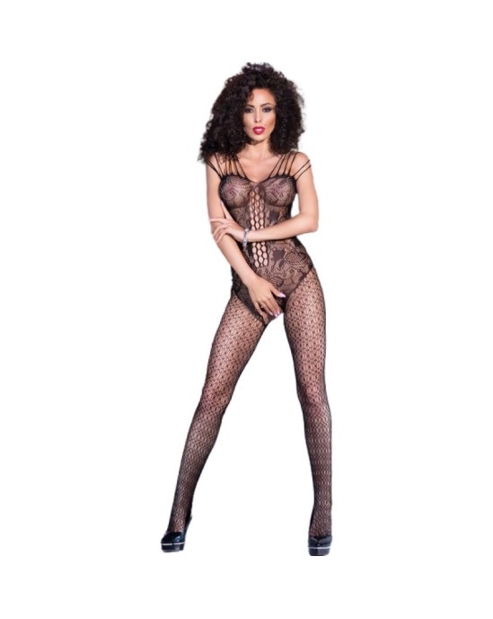 Chilirose Bodies CHILIROSE — CR 4233 BODYSTOCKING BEZKĀKSJĀJS, MELNS S/M