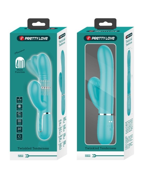 Pretty Love Flirtation PRETTY LOVE - DAUDZFUNKCIJAS G-SPOT VIBRATORS AQUA GREEN