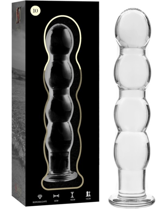 Nebula Series By Ibiza MODEL 10 DILDO BOROSILICATE GLASS 16.5 X 3.5 CM CLEAR