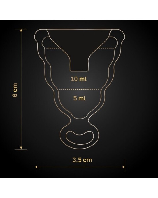 G-Vibe GCUP ЧЕРНАЯ МЕНСТРУАЛЬНАЯ ЧАША