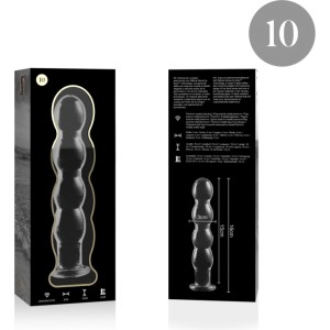 Nebula Series By Ibiza MODELIS 10 DILDO BOROSILIKĀTS STIKLS 16,5 X 3,5 CM DZIDRS