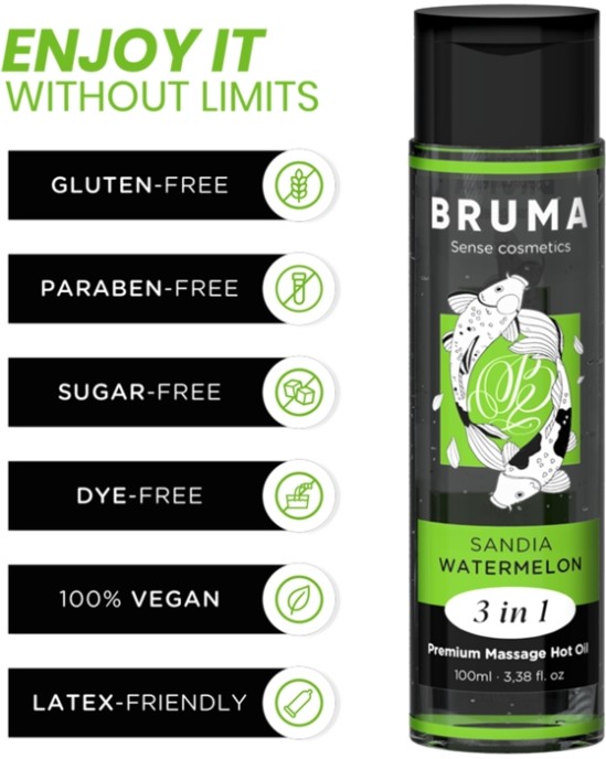 Bruma PREMIUM MASAGE KARSTA EĻĻA ARBUZS 3 IN 1 - 100 ml