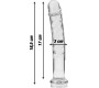 Nebula Series By Ibiza MODEL 16 DILDO BOROSILICATE GLASS 18.5 X 3 CM CLEAR