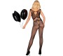 Livco Corsetti Bodystockings LIVCO CORSETTI FASHION - AMAHIL BODYSTOCKING CROTCHLESS BLACK ONE SIZE