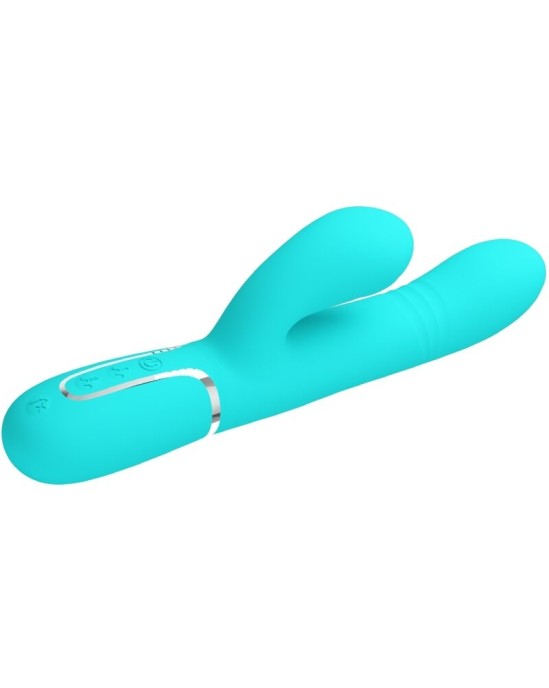 Pretty Love Flirtation PRETTY LOVE - DAUDZFUNKCIJAS G-SPOT VIBRATORS AQUA GREEN