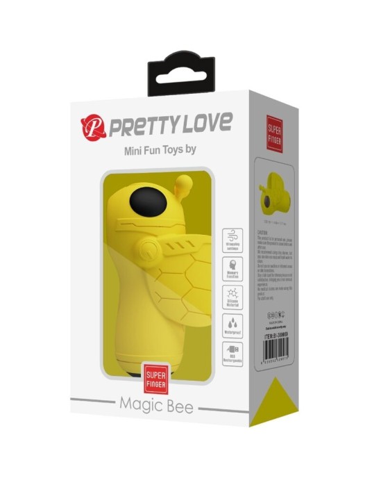 Pretty Love Smart PRETTY LOVE — MAGIC BEE VIBRATOR & SUCKER MINI FUN ROTAĻLIETAS