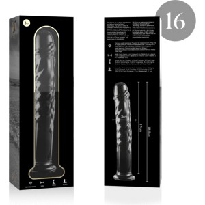 Nebula Series By Ibiza MODELIS 16 DILDO BOROSILIKĀTS STIKLS 18,5 X 3 CM DZIDRS