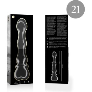 Nebula Series By Ibiza MODELIS 21 DILDO BOROSILIKĀTS STIKLS 20,5 X 3,5 CM DZIDRS