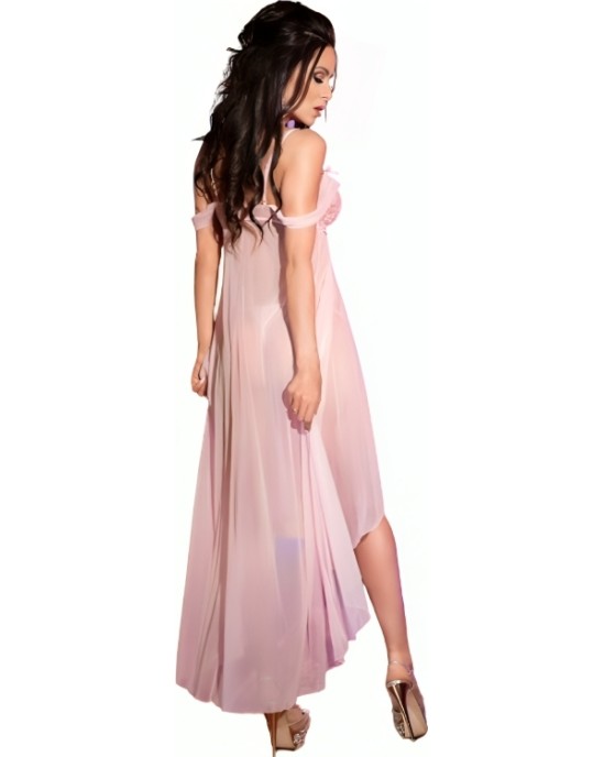 Chilirose Babydolls CHILIROSE - CR 3716 BABYDOLL LONG PINK L/XL