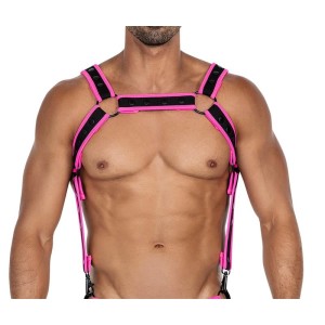 Cut4Men H4RNESS05 Chest Harness Neon HotPink One size