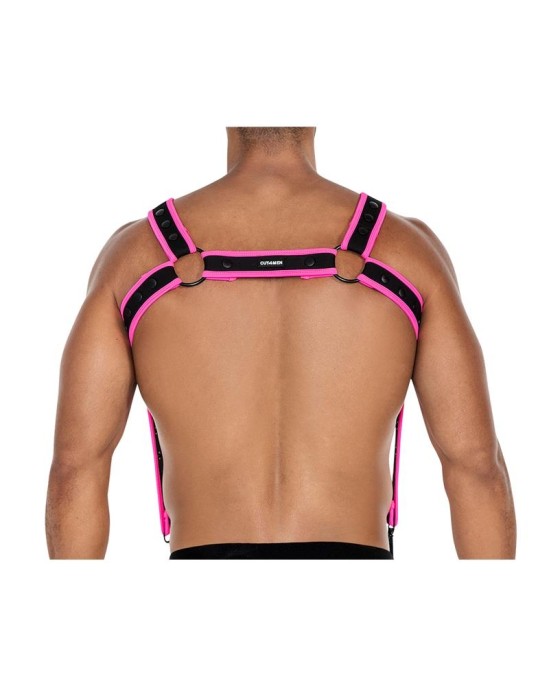 Cut4Men H4RNESS05 Chest Harness Neon HotPink One size