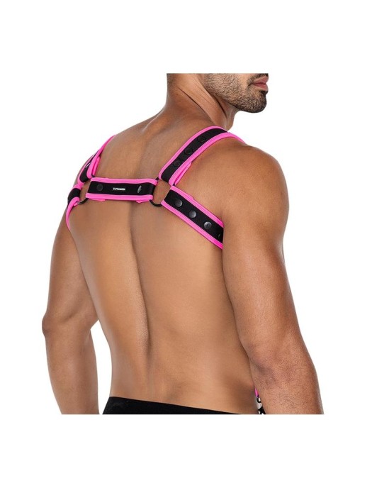 Cut4Men H4RNESS05 Chest Harness Neon HotPink One size