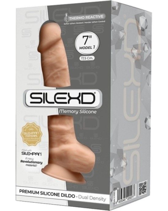 Silexd SILIKONA DILDO MODELIS 1 7 FLESH"