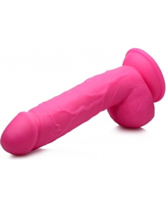 Xr - Pop Peckers REĀLISTS DILDO AR sēkliniekiem 21 CM ROZĀ