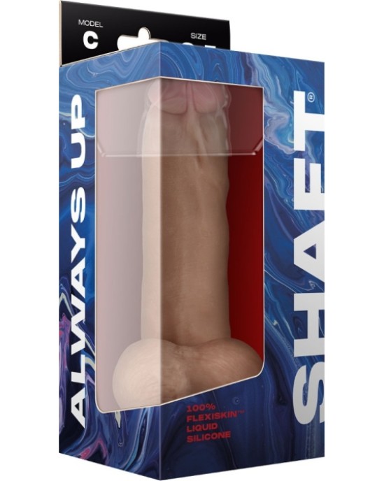 Shaft MODEL C 8.5 LIQUIDE SILICONE DONG W/BALLS - PINE