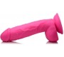 Xr - Pop Peckers REĀLISTS DILDO AR sēkliniekiem 21 CM ROZĀ