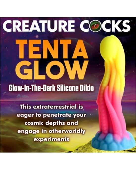 Xr - Creature Cocks TENTA PHOSFORESCENTS SILIKONA DILDO