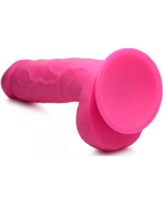 Xr - Pop Peckers REĀLISTS DILDO AR sēkliniekiem 21 CM ROZĀ