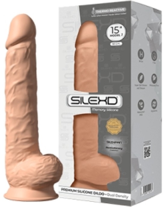 Silexd SILIKONA DILDO MODELIS 1 15 FLESH"