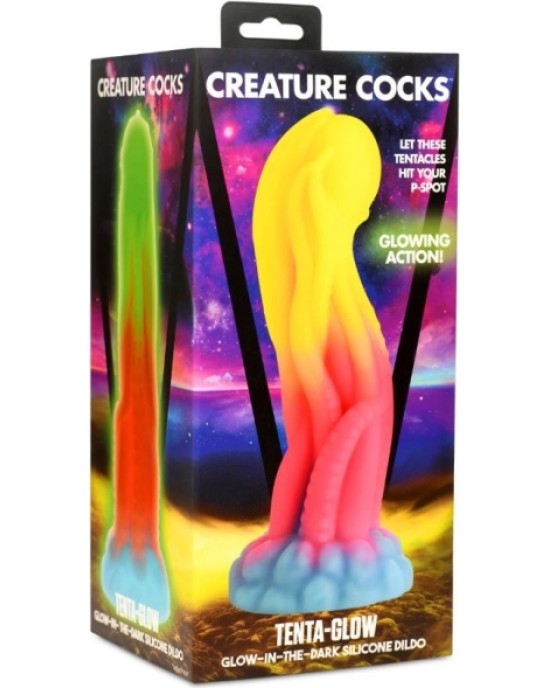 Xr - Creature Cocks TENTA PHOSFORESCENTS SILIKONA DILDO