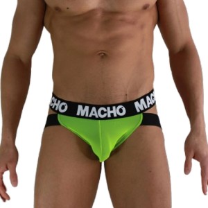 Macho Underwear MACHO — MX28FA JOCK GREEN FLUOR L