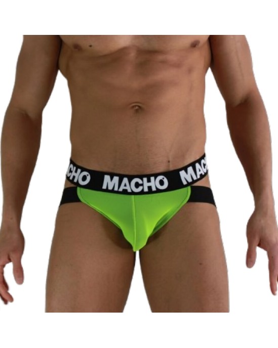 Macho Underwear MACHO — MX28FA JOCK GREEN FLUOR L