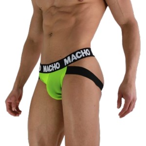 Macho Underwear MACHO — MX28FA JOCK GREEN FLUOR L