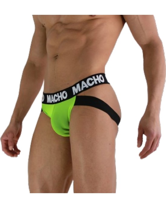 Macho Underwear MACHO — MX28FA JOCK GREEN FLUOR L