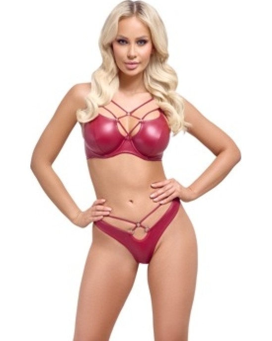 Cottelli Lingerie Bra Set red 75B/S