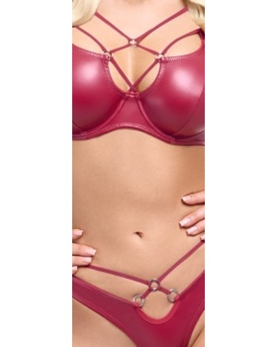 Cottelli Lingerie Bra Set red 75B/S