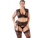 Cottelli Curves Lace Set black XL