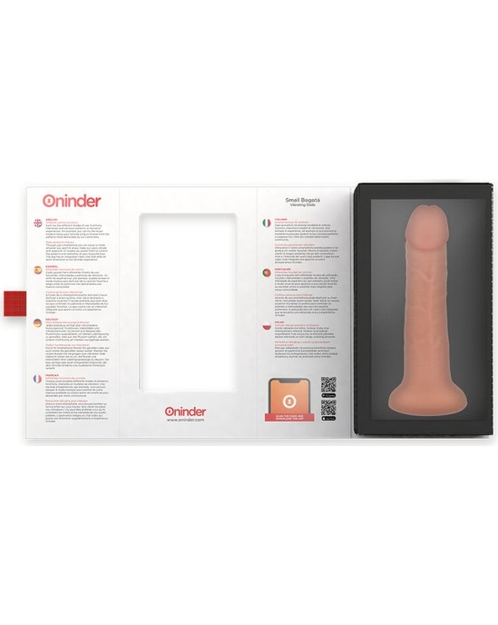 Oninder MAZS BOGOTÁ VIBRATORS DILDO 9 Ātrumi NATURAL 22 CM -O- 4,5 CM - BEZMAKSAS LIETOTNE